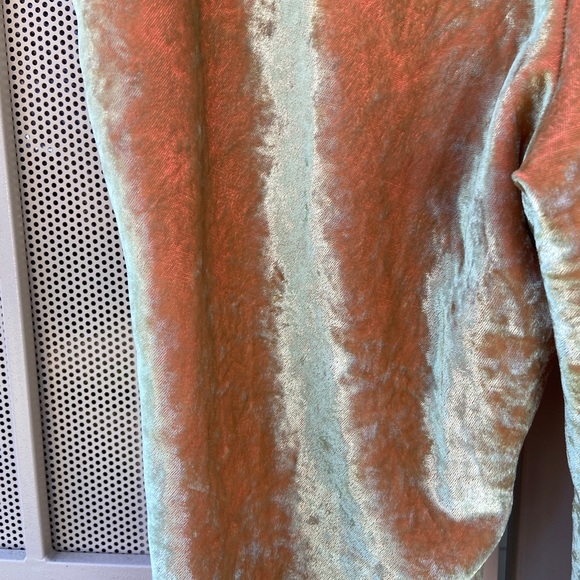 Beatrice X Anthropologie Chartreuse Velvet Flare Pants Italia - Picture 7 of 14